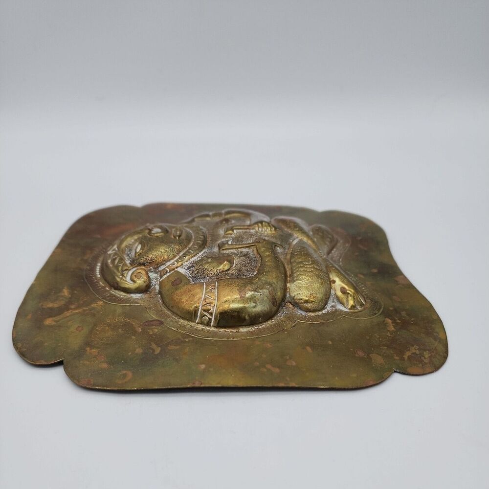 Quimbaya Brass Wall Hanging with Fish Mark & Qimbaya Stamped on the back - Picture 9 of 13